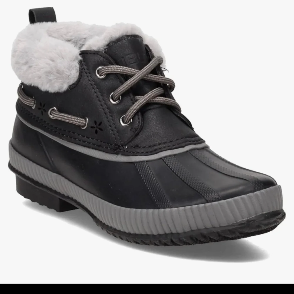 JSPORT Boots Woman's Short Waterproof Duck Faux-fur All-weather Shoes …